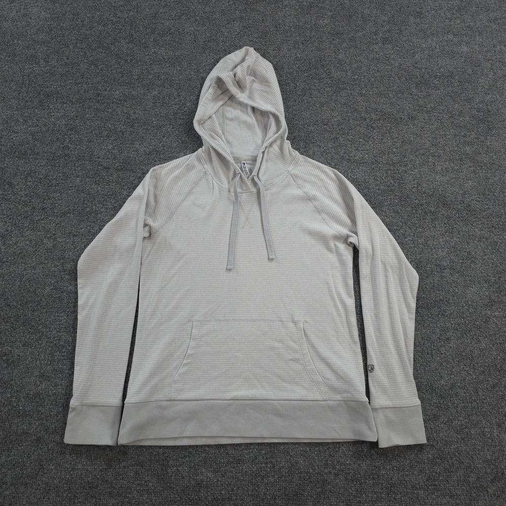 Kuhl Hoodie Womens Small Gray Stria Hoody Stretch Pullover Hiking Outdoors 4096